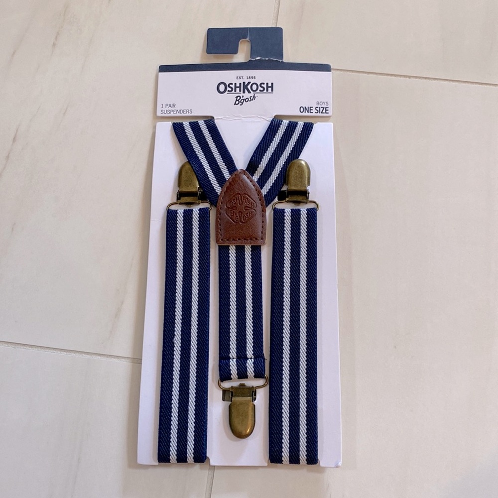 OshKosh Navy Boys Suspenders